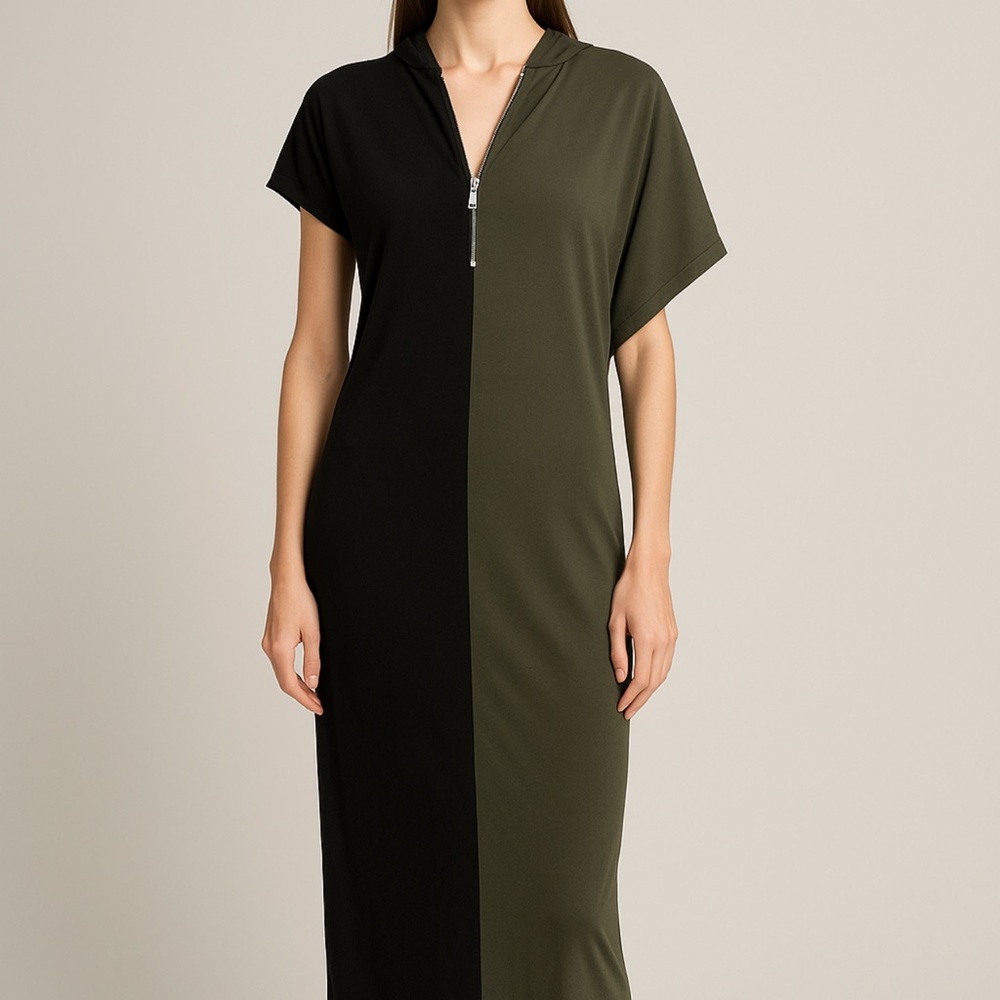 Zara SRPLS Color Block Maxi Dress